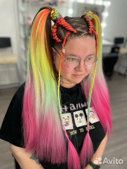 Брейды в два хвоста