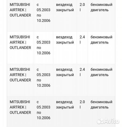 Контактная группа Pajero/Outlander