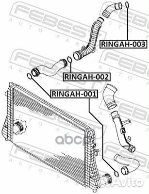 Кольцо уплотнительное возд патрубка VW passat