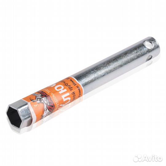 Ключ свечной трубчатый 16*160мм с резиновым фиксат