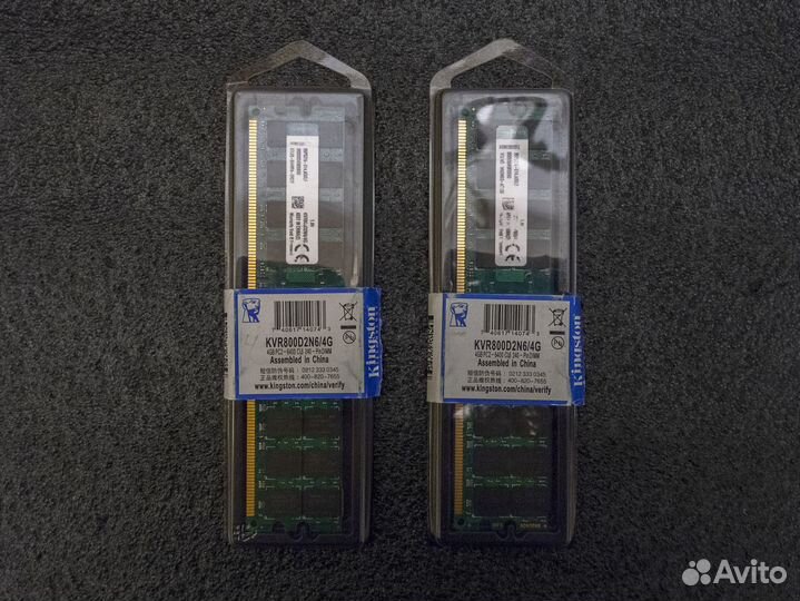 AMD DDR2 2x4gb 800mhz 2rank CL6-6-6-18 Kingston