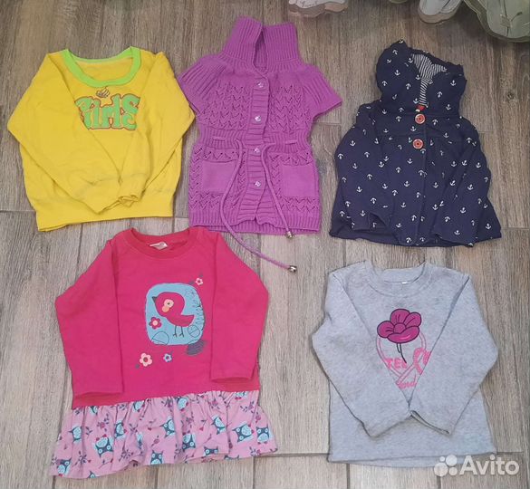 Одежда и обувь пакетом на девочку 1-1,5 года