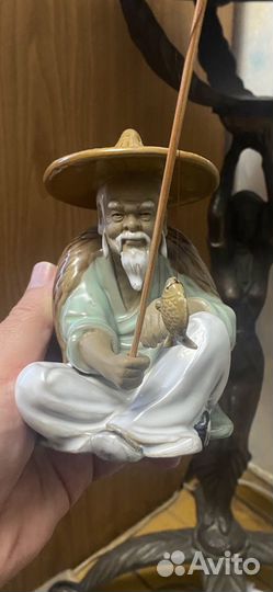 Статуэтка рыбак китай 60-е годы