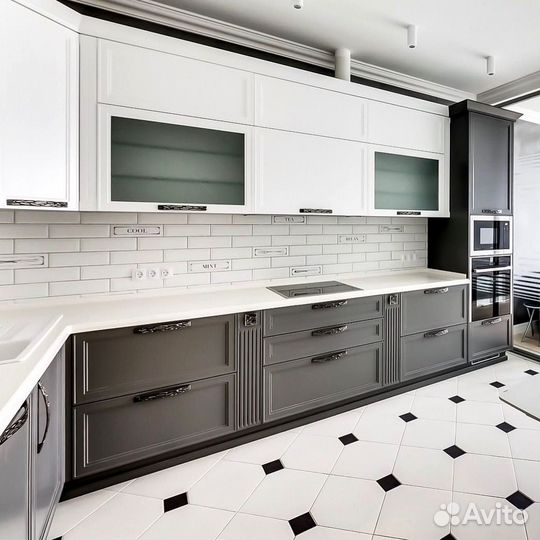 Скандинавский кухонный гарнитур на заказ