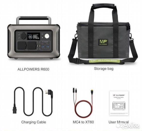 Мощный пауербанк allpowers 600