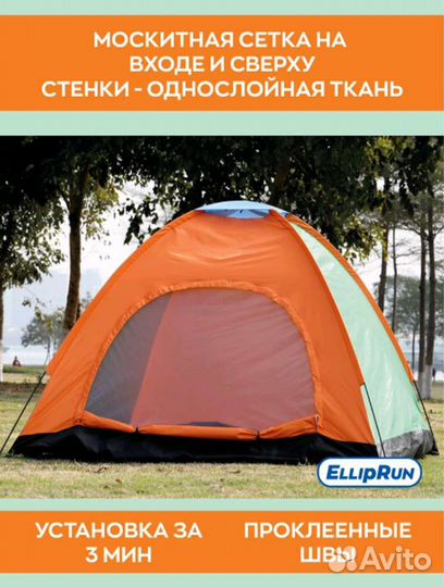 Палатка 4-х местная новая