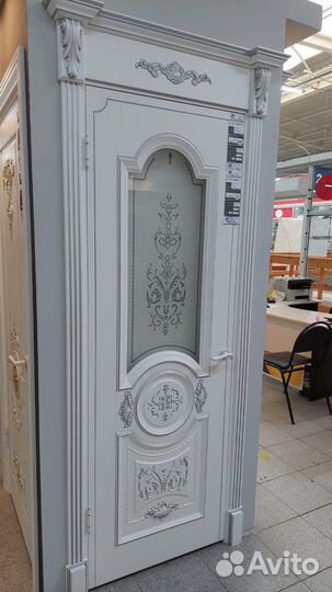 Дверь межкомнатные элит эмаль патина