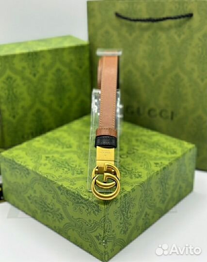 Ремень женский двухсторонний Gucci