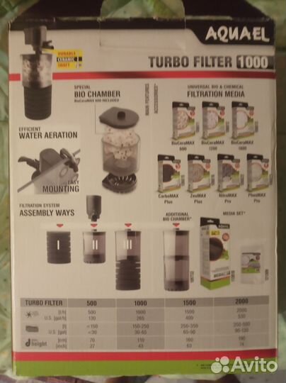 Aquael turbo filter 1000