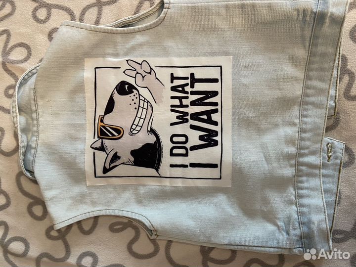 Жилетка джинсовая