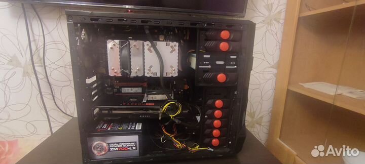 Игровой компьютер 2 Xeon E5 2697 V2/rx580 8gb/512g