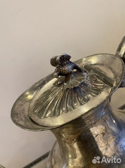 Антикварный викторианский чайник. Англия, 19 век