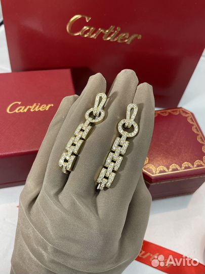 Серьги cartier agrafe