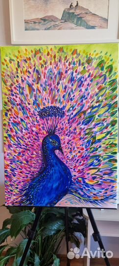 Картина акрилом на холсте