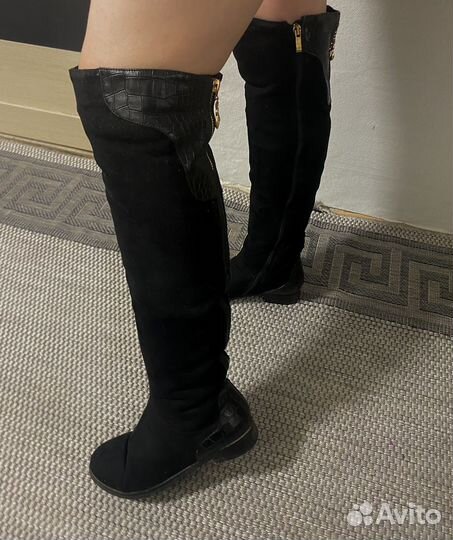 Сапоги ботфорты зимние