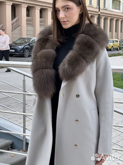 Песец Пальто Женское Зимнее