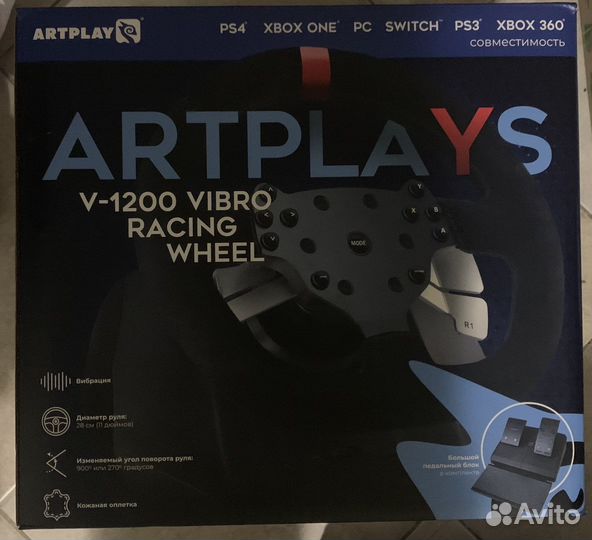 Руль Artplays v1200для Playstation Xbox PC Новый