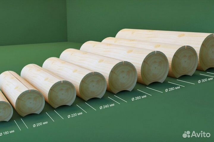 Оцилиндрованное бревно из кирова