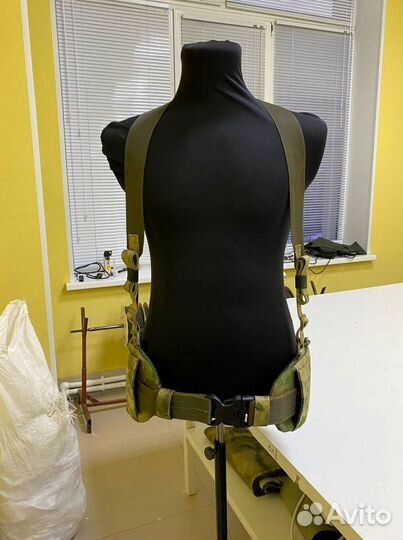 Боевой пояс с баллистической защитой и лямками Бр1