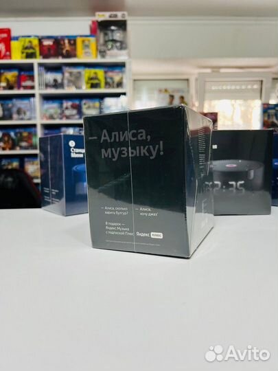 Яндекс станция Мини Черная с Часами