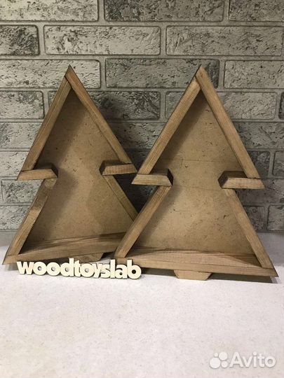 Деревянные елки-боксы