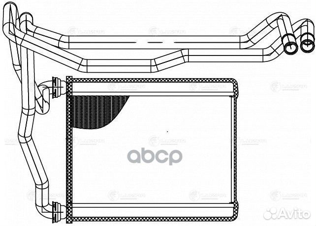 Радиатор отопителя LRH1922 luzar