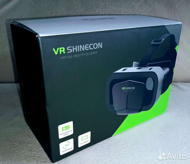 Vr очки shinecon G10, 3D, 360 videos с пультом