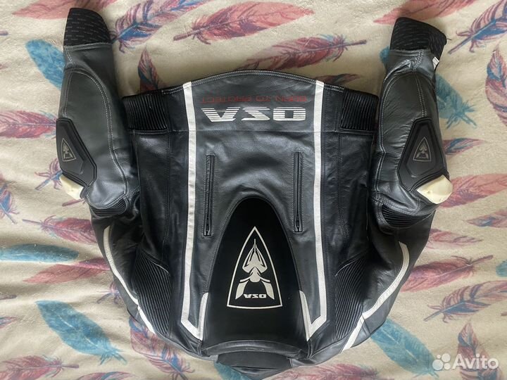 Мотокомбинезон раздельный кожаный