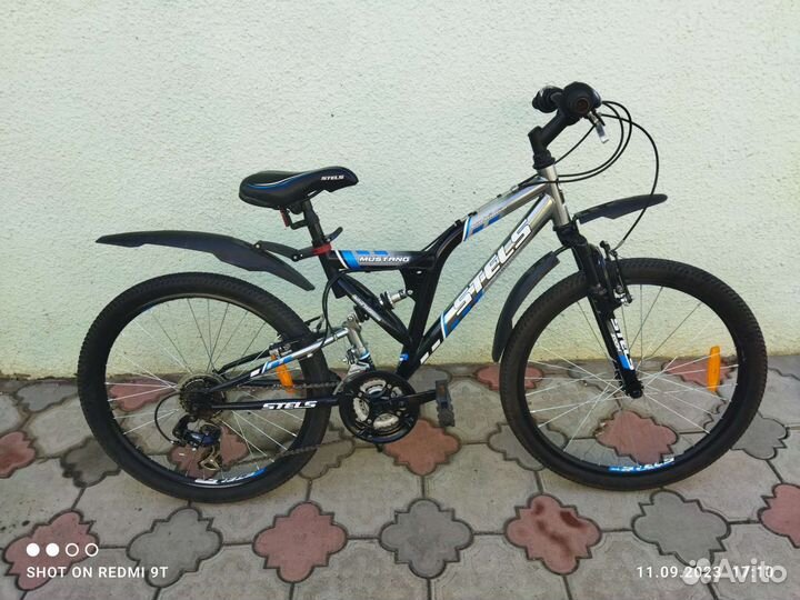 Горный велосипед двухподвес stels mustang 24