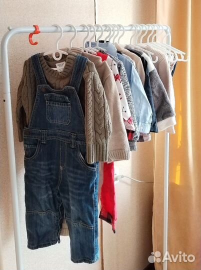 Пакет брендовой одежды на мальчика 74 80