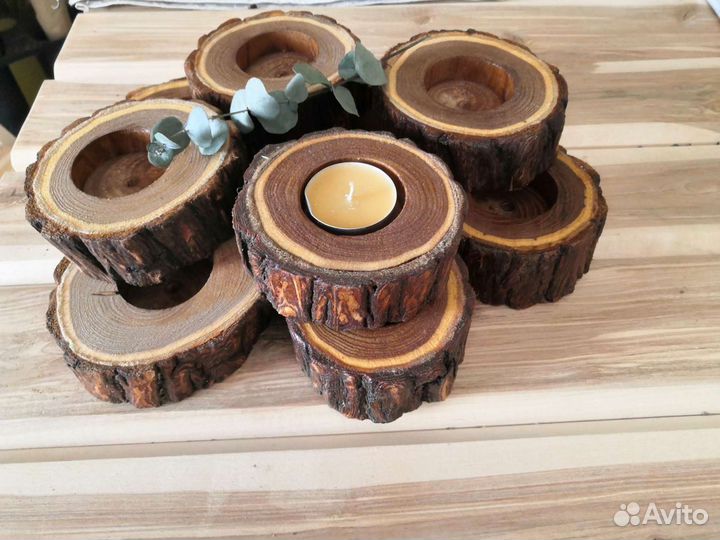 Спил Блюдо Подставки из дерева