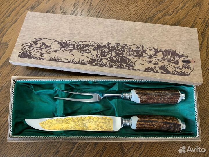 Нож Вилка Solingen Рог Столовые приборы