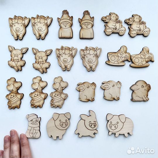 Деревянные заготовки наборами