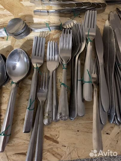 Вилки, ложки, ножи для кафе, столовой