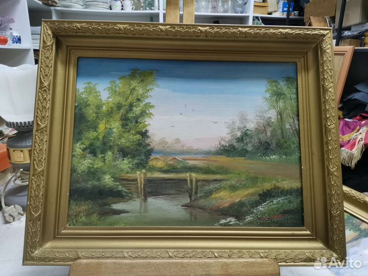 Картина Живопись Пейзаж 1994 года (Ч)