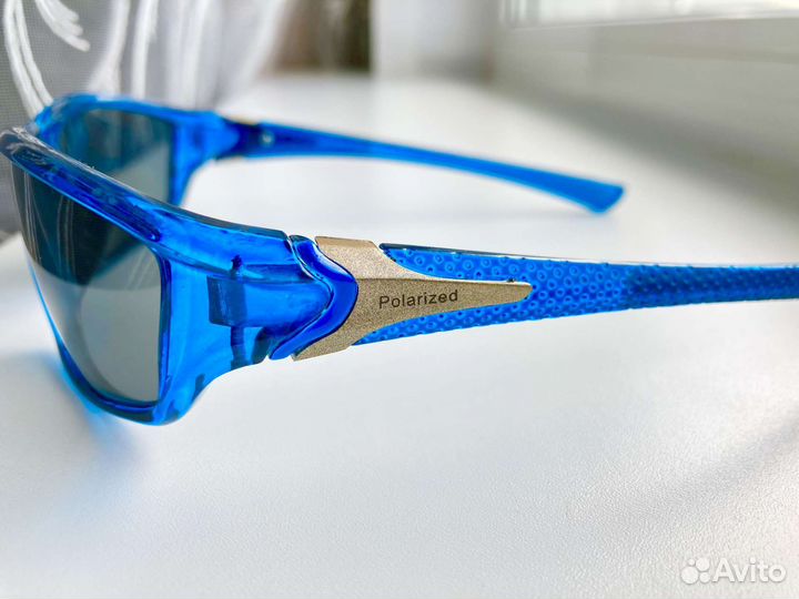 Очки синие поляризационные спортивные