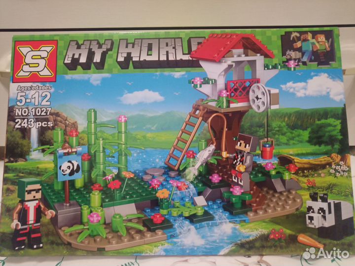 Конструктор Minecraft Остров панды, 243 детали