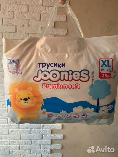 Подгузники трусики joonies xl