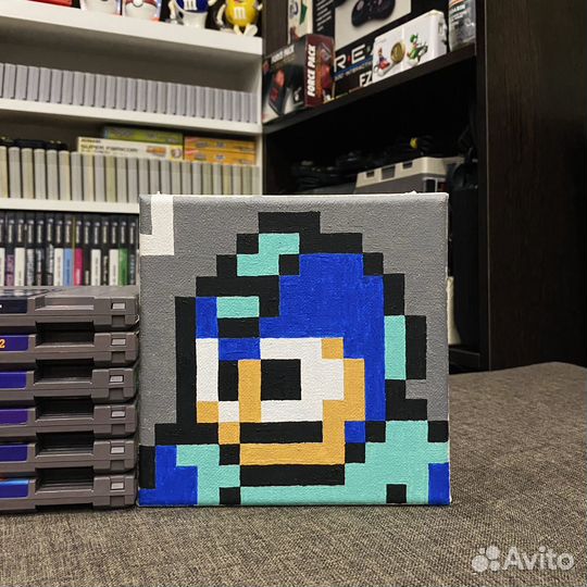 Картина игровая интерьерная Mega Man