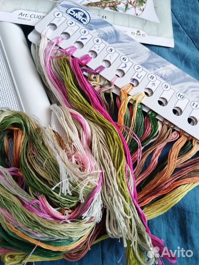 Начатый набор для вышивания рто Травинки