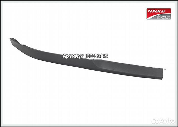 Спойлер переднего бампера опель Astra H