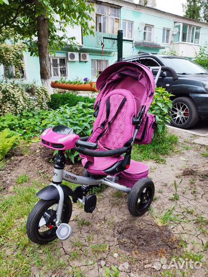 Трехколесный велосипед коляска luxury