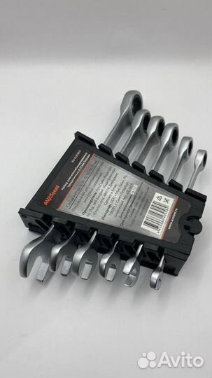 Набор ключей комбинир. трещоточных 6 пр.8-17 мм