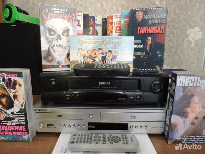 VHS DVD Плеер Samsung и Видеомагнитофон Philips