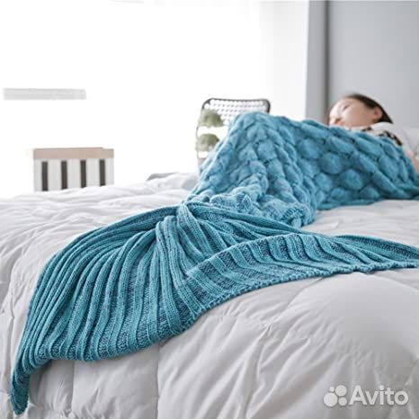 Плед в форме хвоста русалки