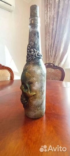 Подарок. Сувенир. Стеклянная бутылка 0,5 л винтаж