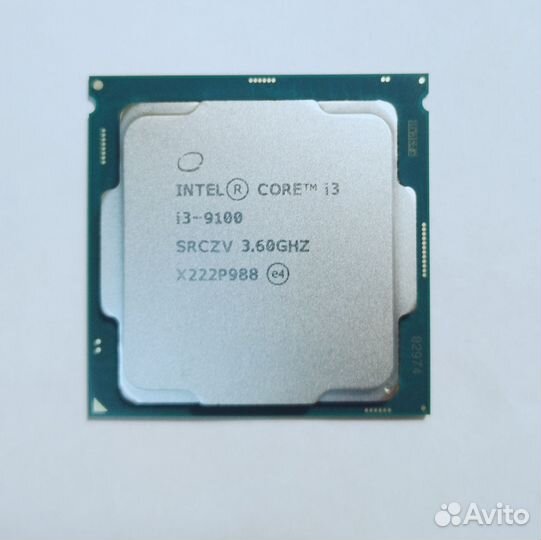 Процессор intel core i3 9100 новые