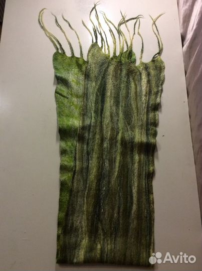 Шикарный шарф, ручное валяние, чистая шерсть