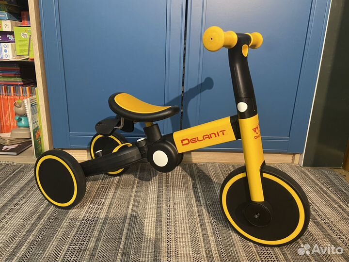 Трехколесный велоспед беговел трансформер 3в1