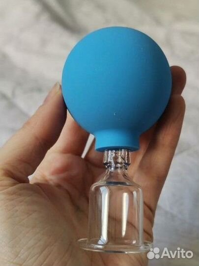 Вакуумные банки для лица, 4шт, Альпина пласт